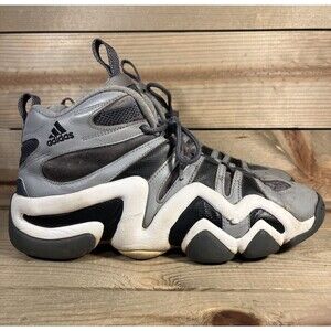 RARE Mens Size 10 - Kobe Adidas Crazy 8 Black Lead Grey White Shoes G48589 WORN